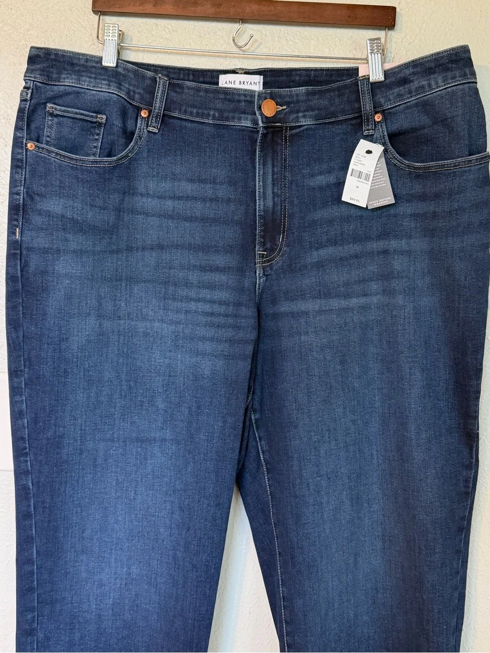 Lane Bryant Mid Rise Signature Fit Straight Ankle Flex Magic Waistband Jeans 18